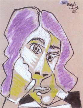 Pablo Picasso Painting - Musketeer's head 1971 cubist Pablo Picasso